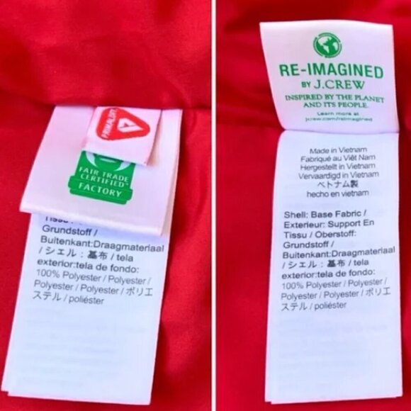 J Crew Puffer Vest Primaloft in Snowy white Stewart Red Green Taran Plaid Size S - Picture 5 of 5